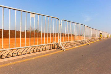 Fencing Portable Mobile Sections Road Landscape