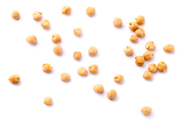 top view of chickpeas