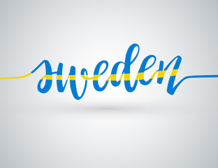 Country Name Written on White Background : Vector Illustration