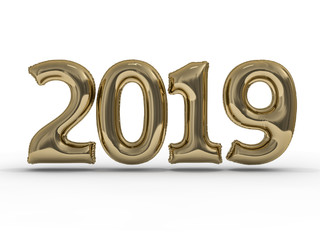 New year balloons. 3D