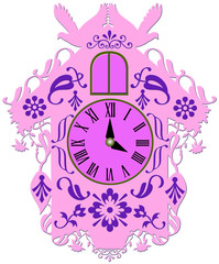 decorative colorful cuckoo clock