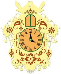 decorative traditional cuckoo clock