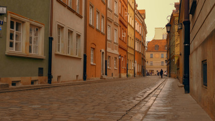 empty street in the old town