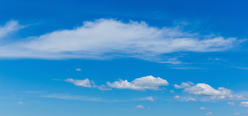 Blue sky and white clouds - natural background