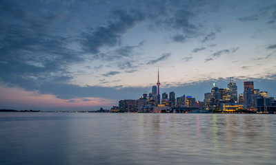 Skyline of Toronto in Canada