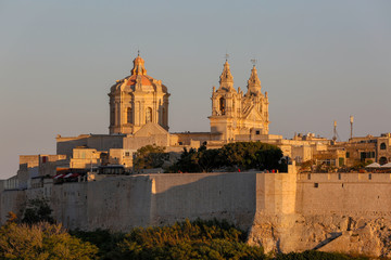 Fototapeta premium Mdina at Sunset