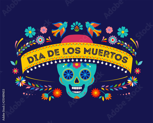 Day Of The Dead Dia De Los Muertos Background Banner And