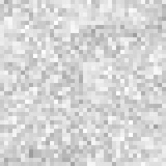 Abstract pixel gray white background of squares. Halftone monochrome gradient. Geometric square pattern.
