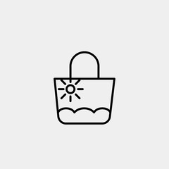 Travel bag Icon Vector