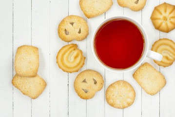 Tea, biscuits