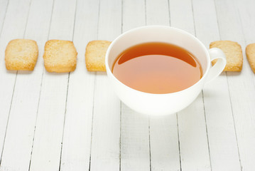 Tea, butter cookies