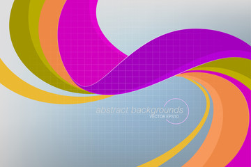 Abstract curvy colors concepts vector wallpaper backgrounds