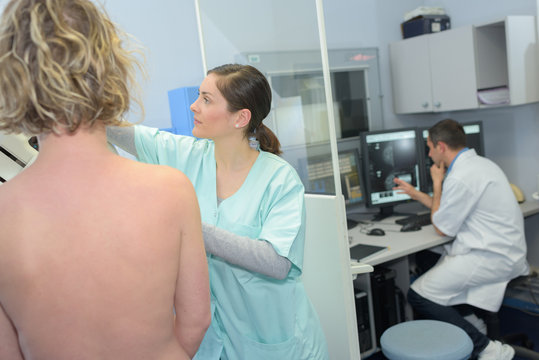 mammogram in a clinic