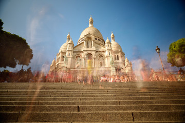 Sacre Coeur tourists spot.