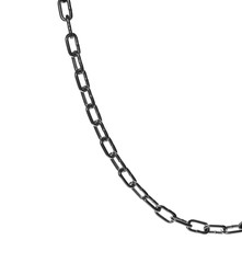 metal chain isolated on white background, clipping path