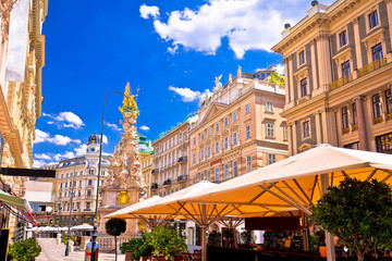 Historic architecture square in Vienna view