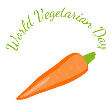 World Vegetarian Day. Vegetables - carrot