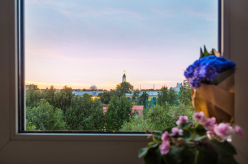 Enjoy the view of northern white nights from the top floor. Luxurious real estate.