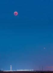 Red Moon and Mars