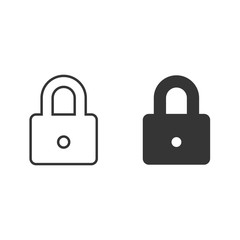 Lock vector icon