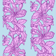 Floral seamless pattern. Flowers roses illustration