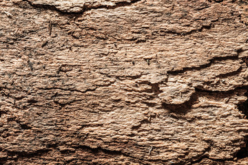 Antique brown obsolete wooden background top view