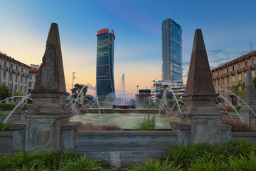 Obraz premium Wieżowce Milan Citylife