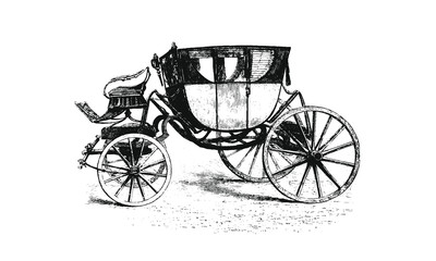 Plakat horse drawn carriage