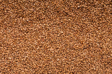 Uncooked buckwheat texture