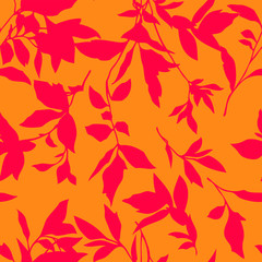 Elegance seamless leaves pattern