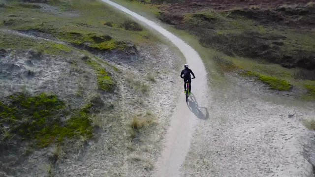 Mountainbiking in the dunes of Den Helder (the netherlands)