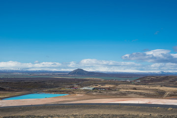 Fototapeta na wymiar Lake Myvatn in North Iceland