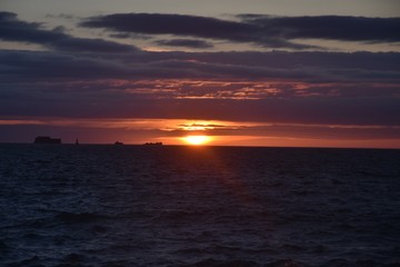 coucher de soleil, saint-malo