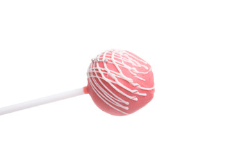 cake-pop candy isolated on the white