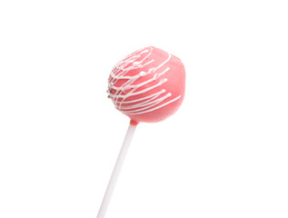 cake-pop candy isolated on the white