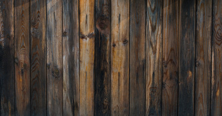 Old wooden background. Vertical striped format.