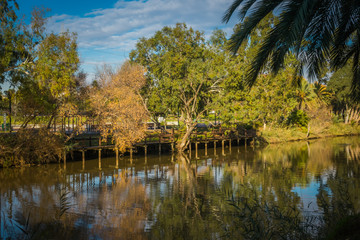 View of Yarkon Park, Tel Aviv, Israel