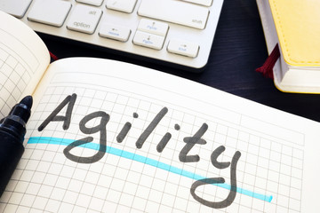 Agility written by hand in a note.