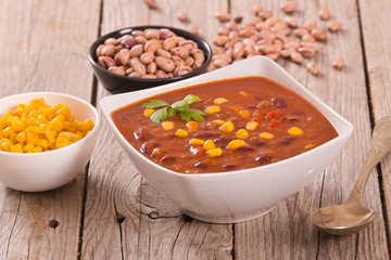 Beef chili. 