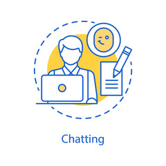 Fototapeta na wymiar Chatting concept icon