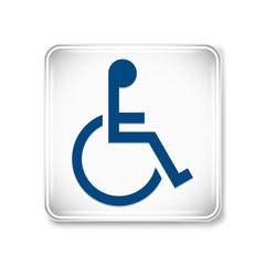 Vector and illustration graphic style,International Symbol of Handicapped Accessibility,Warning icon on white background,Attracting attention Security First sign,Idea for presentation EPS10.