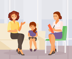 Family psychologist vector