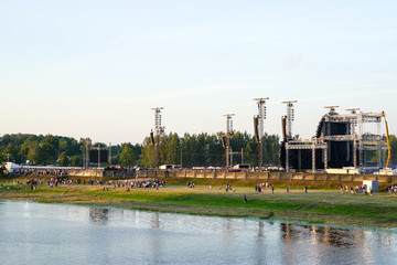 rock concert under the open sky