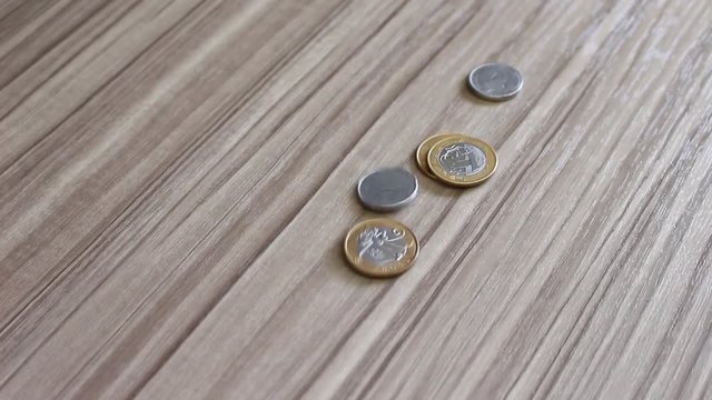 Moedas em real do Brasil