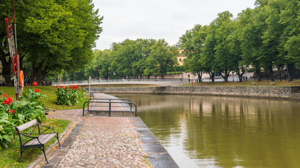 River view in Turku, Finland.