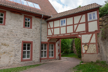 Tor am Luther-Gymnasium in Eisenach, Thüringen