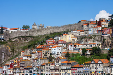 Old Hillside Houses of Porto in Portugal