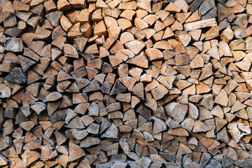 Wood stack log pile timber fire piece