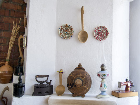 Romanian farmhouse interior - the Buzau region - Romania