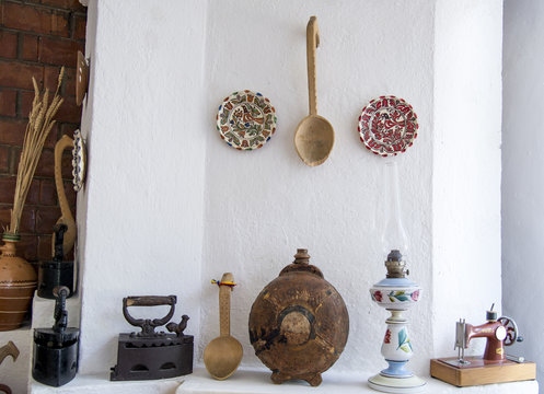 Romanian farmhouse interior - the Buzau region - Romania